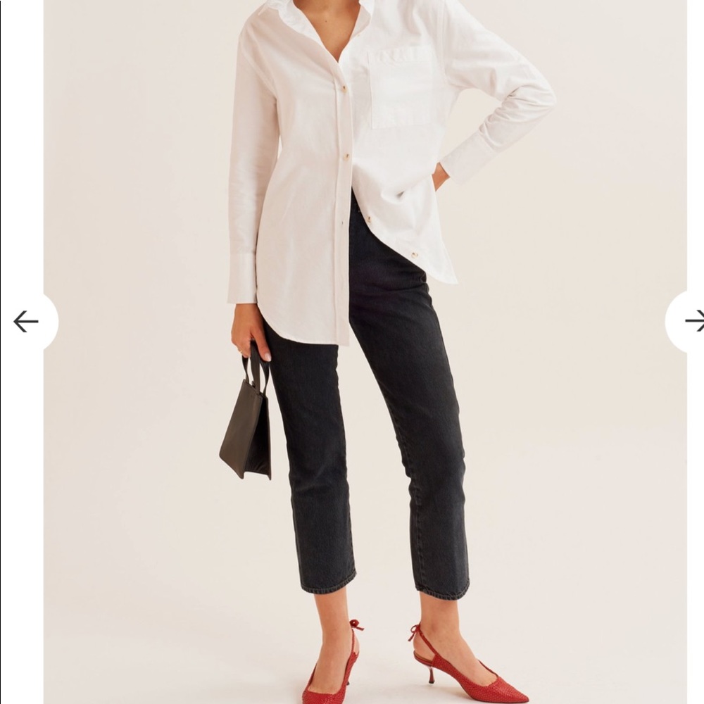 Kotn white button up Oxford shirt (oversized)